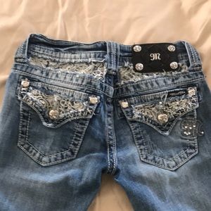 Size 23 miss me jeans , good shape